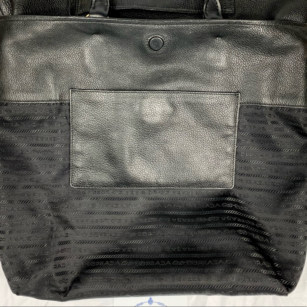 PRADA LARGE SAFFIANO LUX GALLERIA TOTE TEXTURED LEATHER - Picture 10 of 14